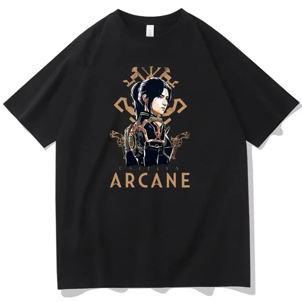 

Футболка Arcane Game ex ort Sve round Ne Youth Faion Stand Fit Одежда для мужчин и женщин