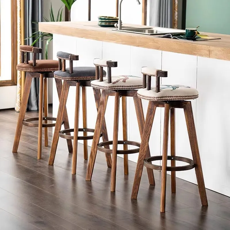 Minimalist Modern Bar Stools Elegant Nordic Designer Bar Chairs Home Women Luxury Sillas Para Comedor Restaurant Furniture