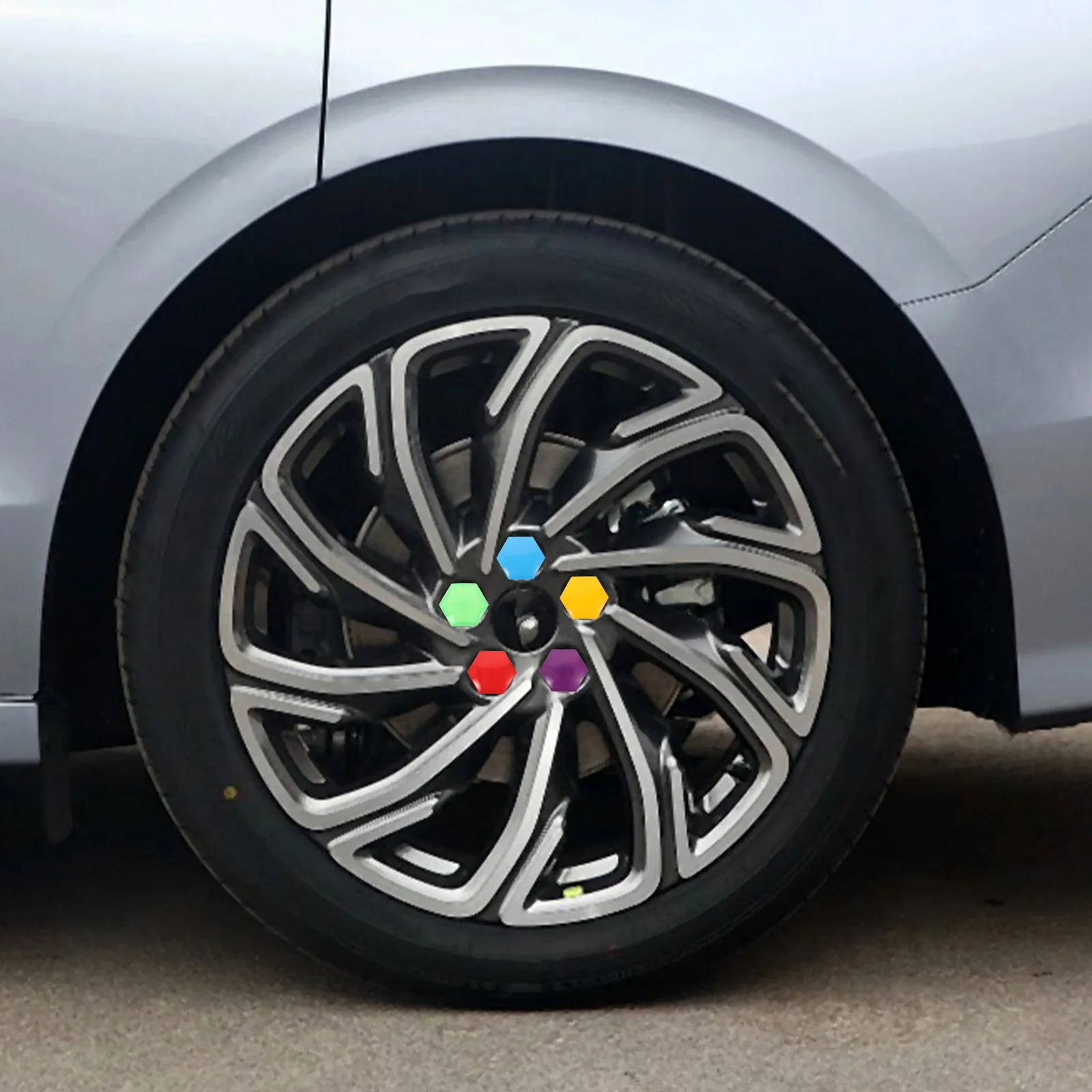 

20Pcs Car Wheel Lug Nut Covers Easy Installation Compatible Most Vehicles Protective Cap Replacement Car Wheel Nut Covers