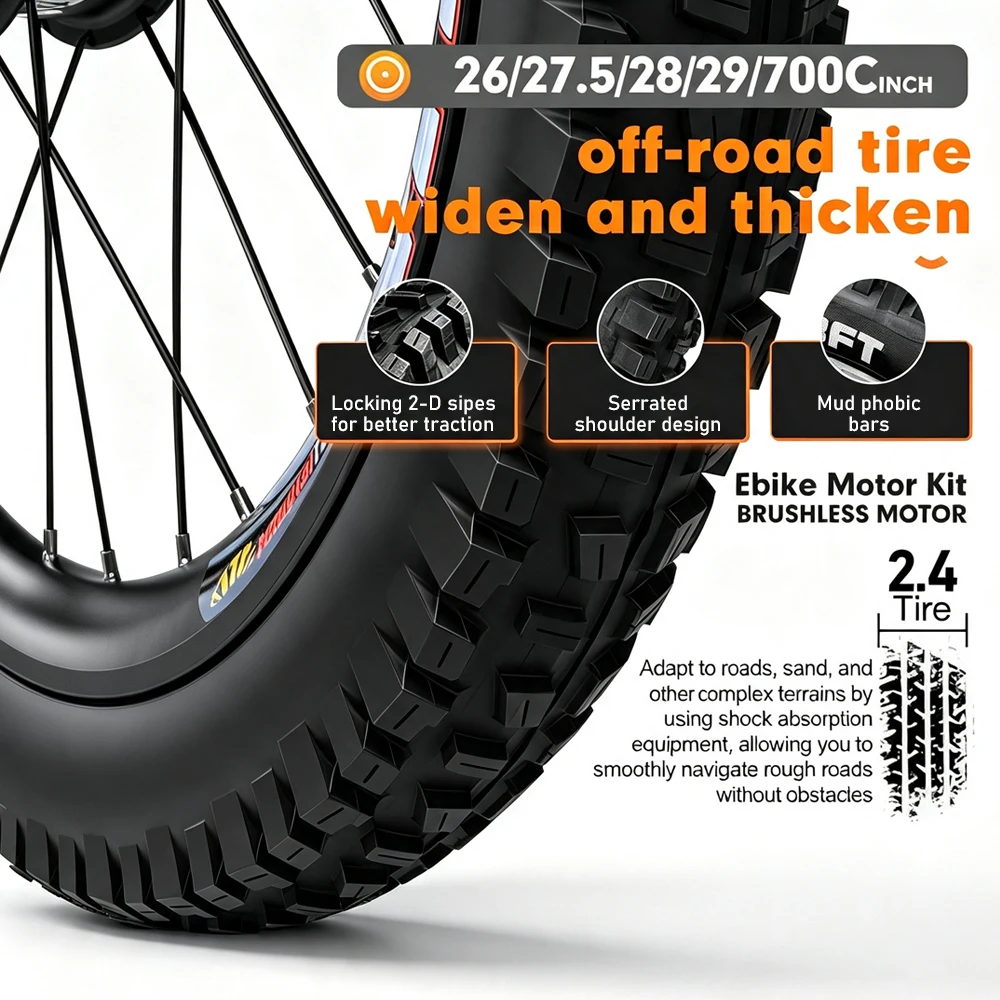 72V 3000W MTX Rim Electric Bik - Ebike Conversion Kit 72V 3000W recension och pris