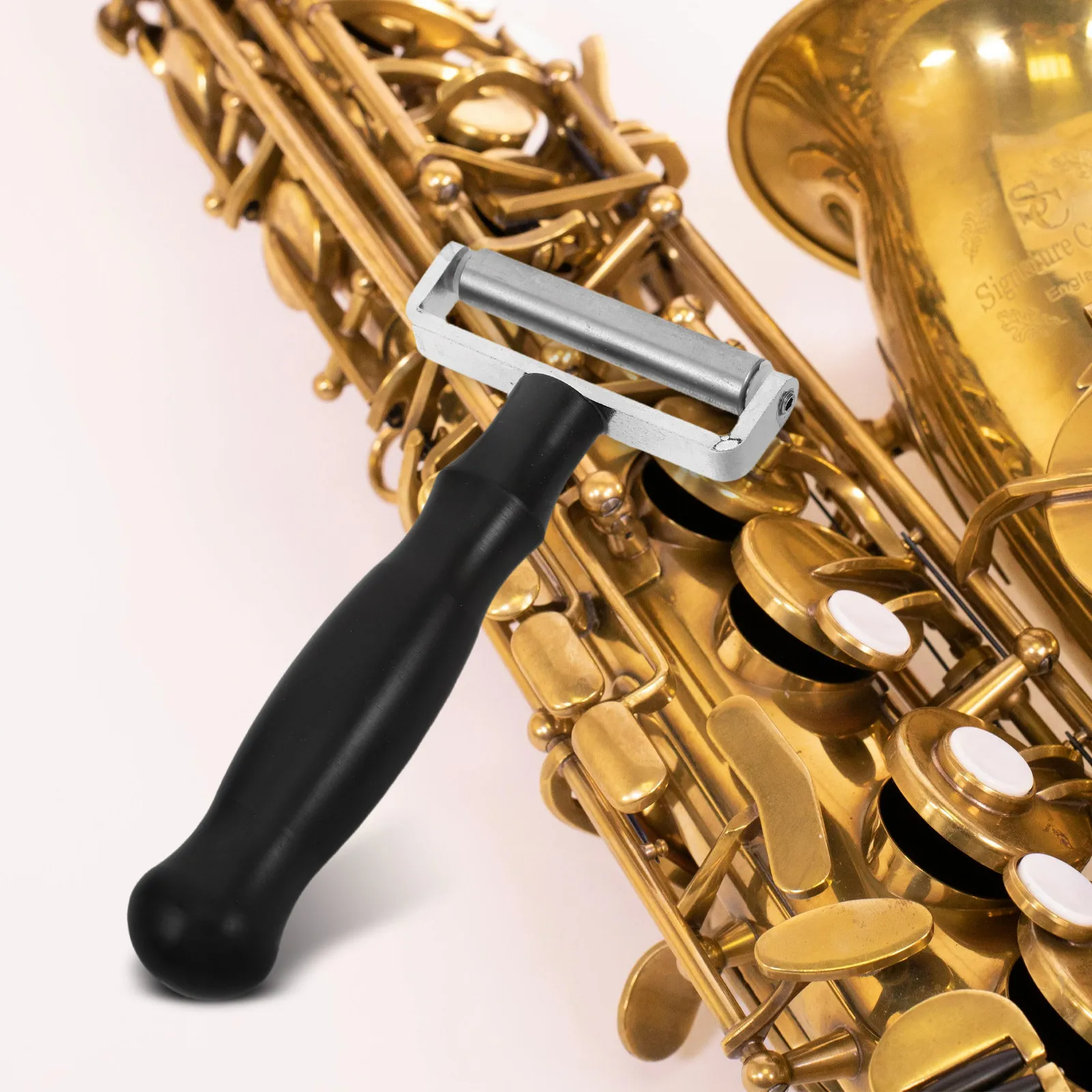 

Инструмент для выравнивания металлических раструбов, роликовый выпрямитель вмятин для саксофона, инструмент для ремонта деревянных духовых инструментов, трубы, латунных инструментов, музыкальные аксессуары