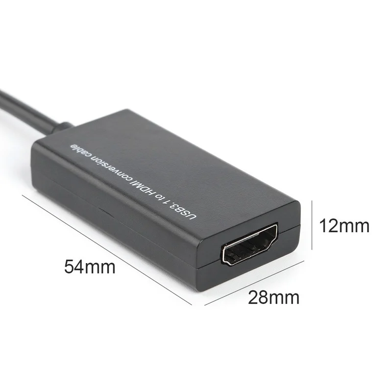 Convertitore adattatore femmina da USB 3.1 tipo C a HDMI compatibile per convertitore adattatore da USB-C a HDTV per Tablet cellulare Android MHL