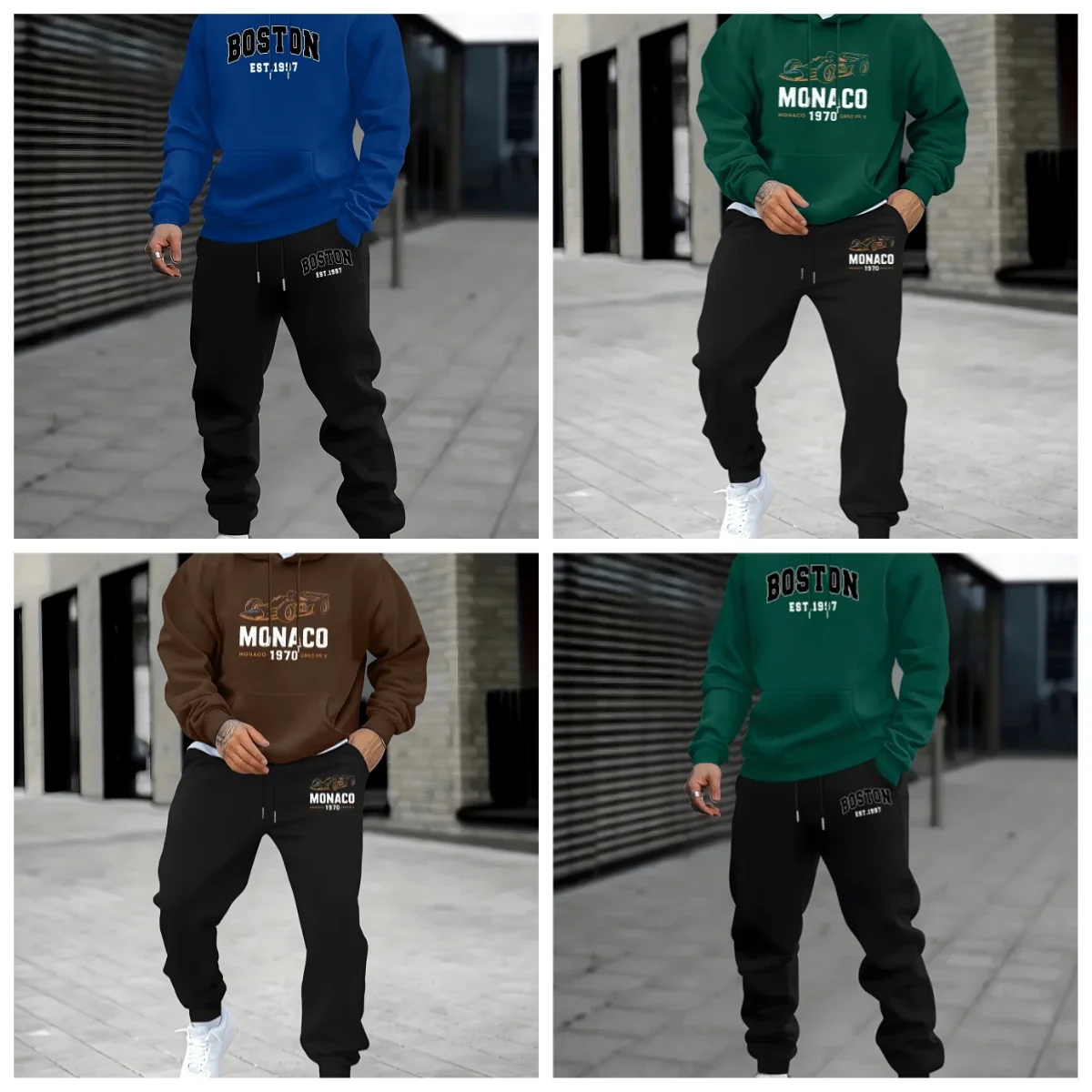

2025 Winter and Autumn Hot Sale New 3D Printed Sweatpants and Hoodie Set Sportswear Men's Clothing Set Street Sportswear