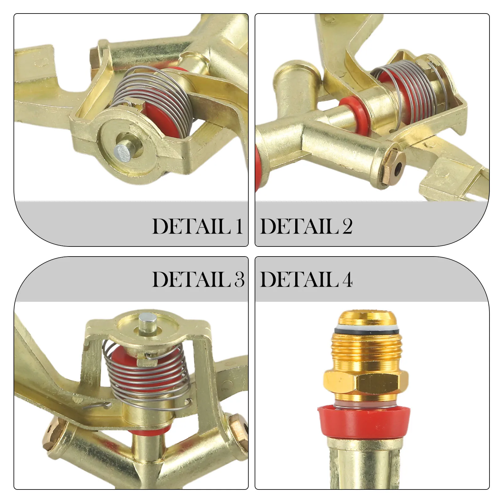 1/2 Inch 360 Degree Rotation Lawn Watering Sprinklers Male Metal Pulsating Farm Sprinklers For Garden Irrigation Agriculture