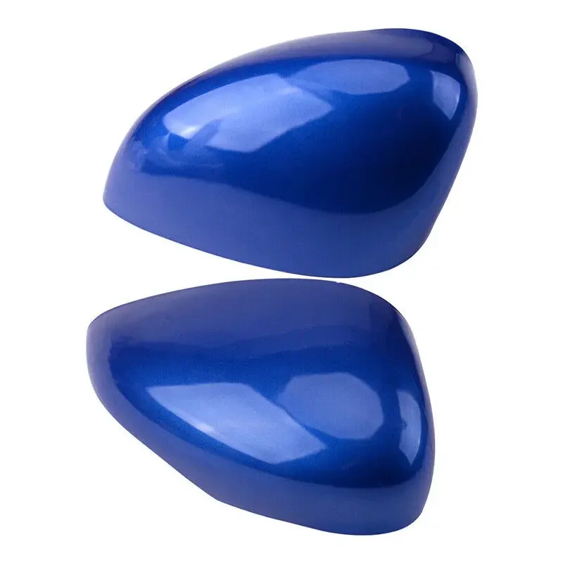 Blue Left Right Side Car Rear View Wing Mirror Cover Caps For Ford Fiesta MK7 2008 2009 2010 2011 2012 2013 2014 2015 2016 2017