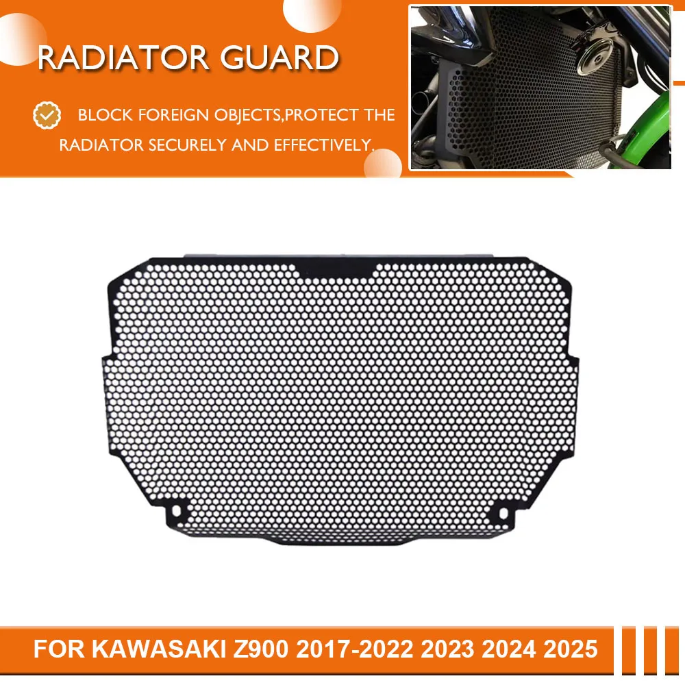 For Kawasaki Z900 2025 Motorcycle Radiator Guard Grille Cover Protector Aluminum Protective Grill For z900 2017 2018-2024 Z 900