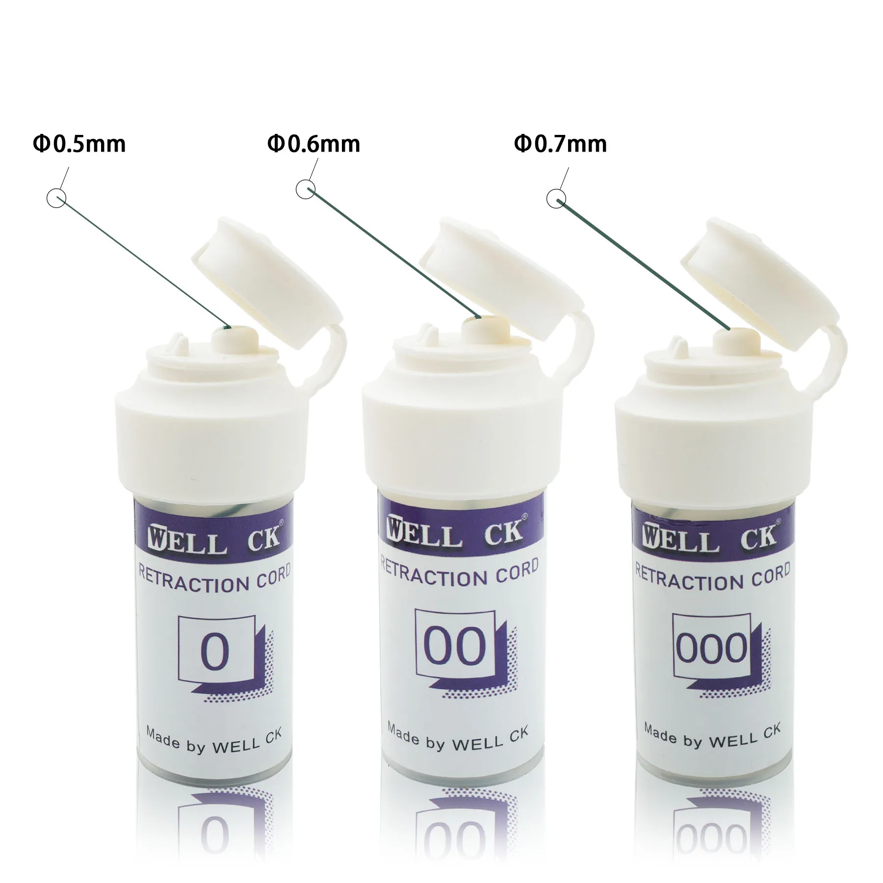 10 bottle Dental Thread Disposable Gingival Retraction Cord Knitted Cotton Gum Line Dentist Tools 5 Size Dentistry Material