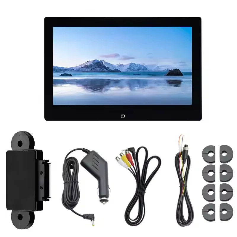 شاشة LCD خارجية 10.1 بوصة تعمل بنظام أندرويد ومسند رأس 10.1 بوصة وشاشة أندرويد للمقعد الخلفي وشاشة مسند رأس خارجية للترفيه