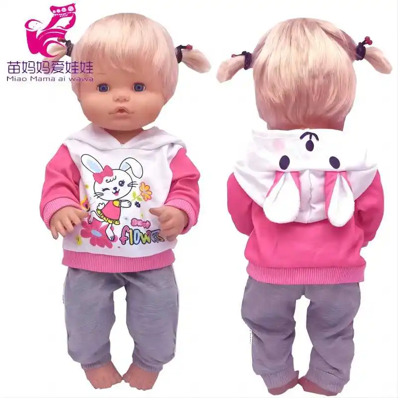 40cm Nenuco Doll Sleeping Wear Ropa Y Su Hermanita 16 Inch Baby Doll Clothes Pajama Set