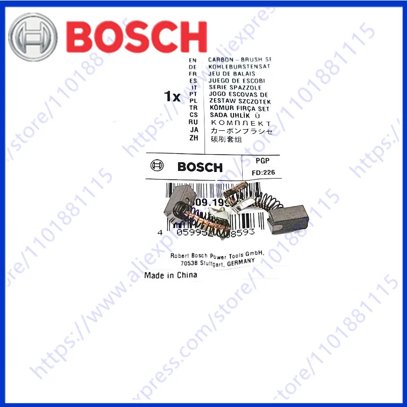 

Набор угольных щеток 2609199169 для BOSCH GDR14, 4V-LI 26614-01bare 24614B01bare GDR14, 4V-LIbare GDR14.4V-LI GDR14.4V-LIbare