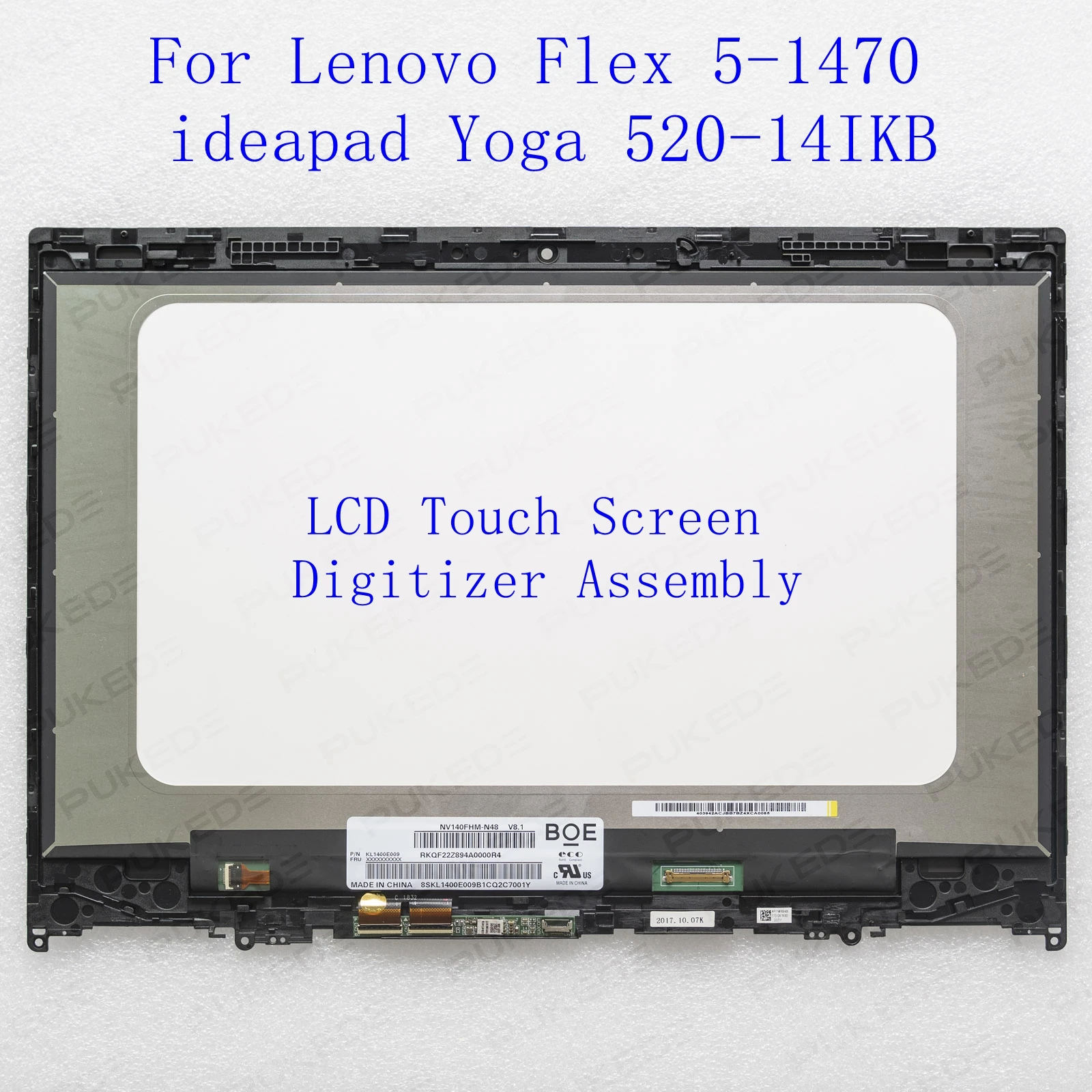 

14.0" LCD Touch Screen Digitizer Assembly for Lenovo Yoga 520-14 520-14IKB Flex 5-1470 80X8 80YM 80XA 81C8