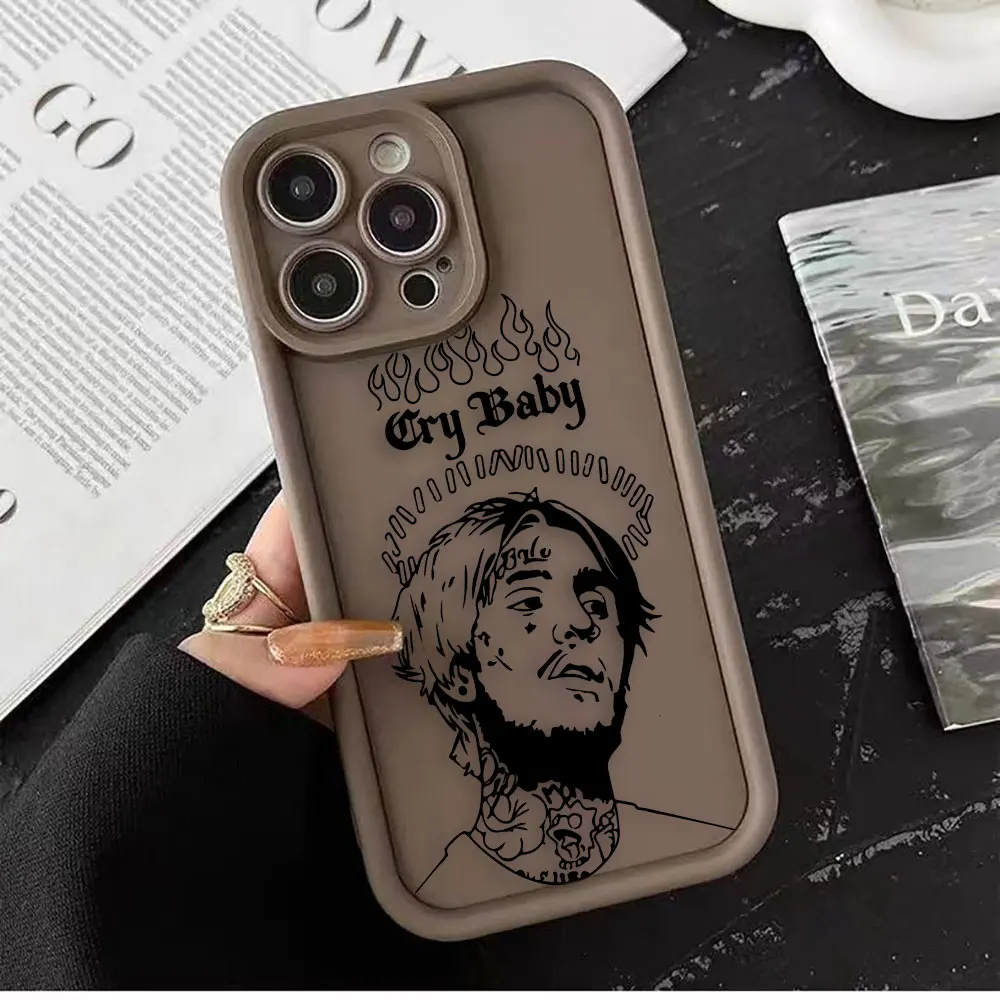 

Singer Lil P-Peep Cry Baby Phone Case For iPhone Apple 17 AIR 16 16E 11 12 13 14 15 XR Plus Pro Max DIY Case Shockproof Cover