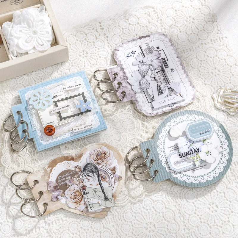 1 pacote/2 pacote 15 folhas/pacote um toque suave no seu caderno com base de formas personalizadas para colagem mãos série artesanal folha solta