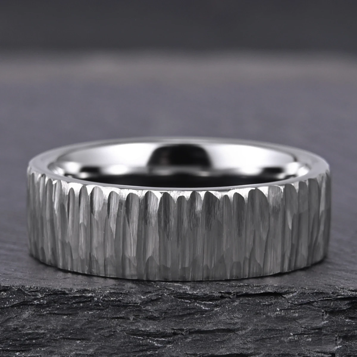 Wood Grain Tungsten Ring for Man Anillos Bague Homme Pareja De Compromiso Fashion Jewelry Wedding Bands Engagement Rings Gifts