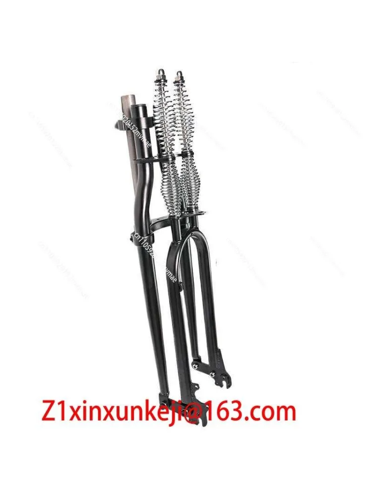 AliExpress MLHJ Front Fork 20/24/26/29 Bicycle Low Rider Dual Spring Classic Retro Bicycle Disc Brake Parts Accessory Components