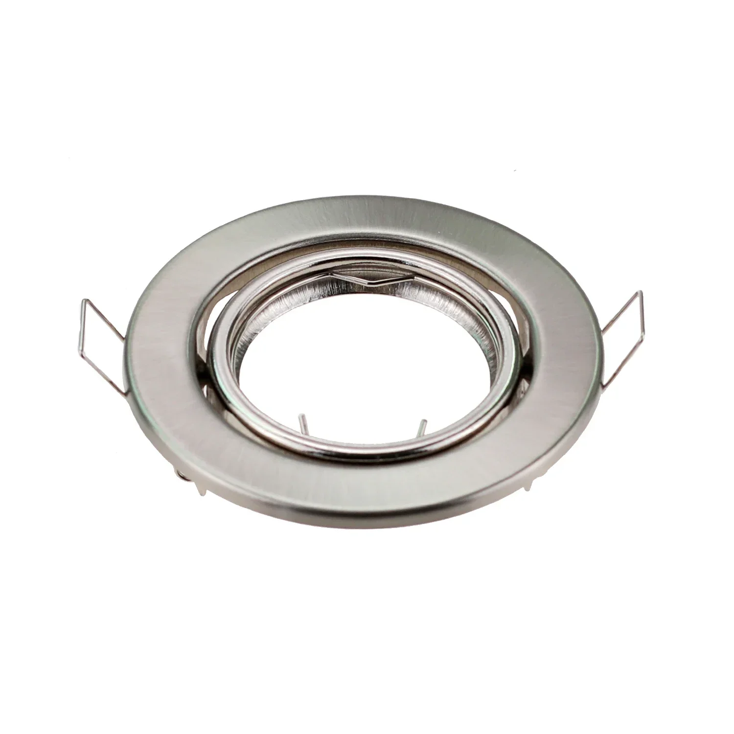 10PCS Round Adjustable Round Adjustable Metal LED Recessed Ceiling Light Frame for GU10 MR16 Bulb Fitting Mounted Spotlights