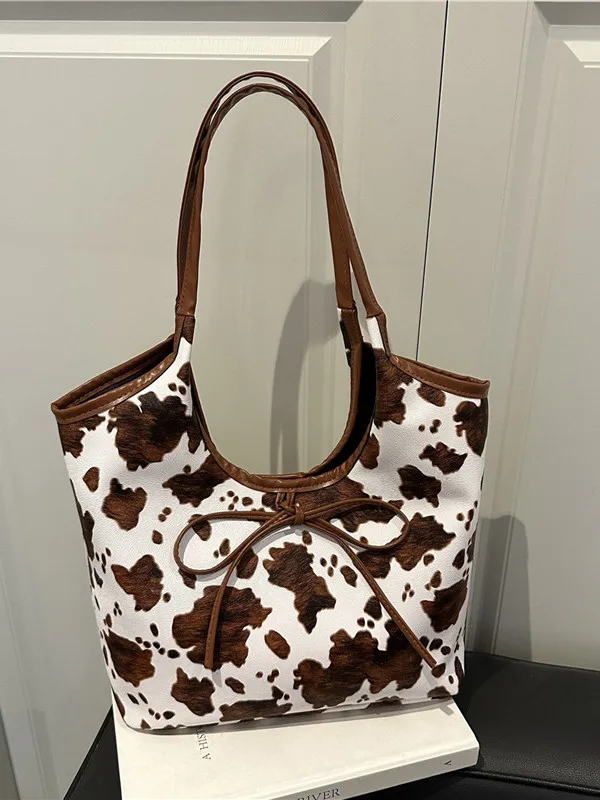 Elegant Women's Tote Bag Underarm Casual Fashion Handbag Stylish Single Shoulder Leather Bag for Young Adults Summer 2025