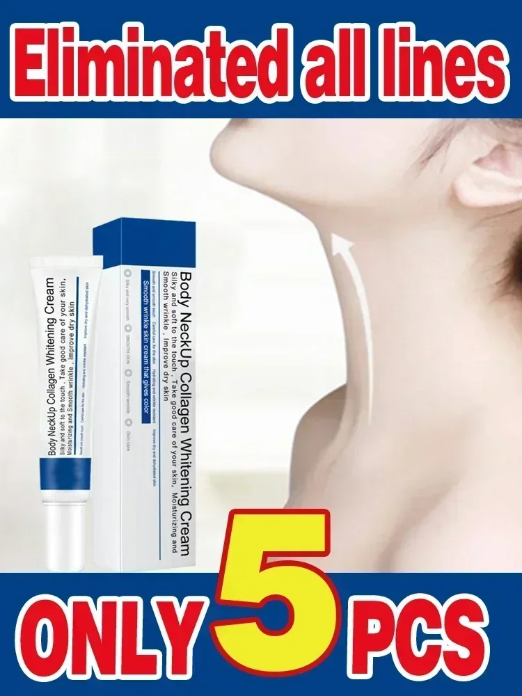 Anti-aging Neck Lines crema proteica idratante rassodante Lifting per collo doppio mento elimina le linee sottili del collo cura della pelle