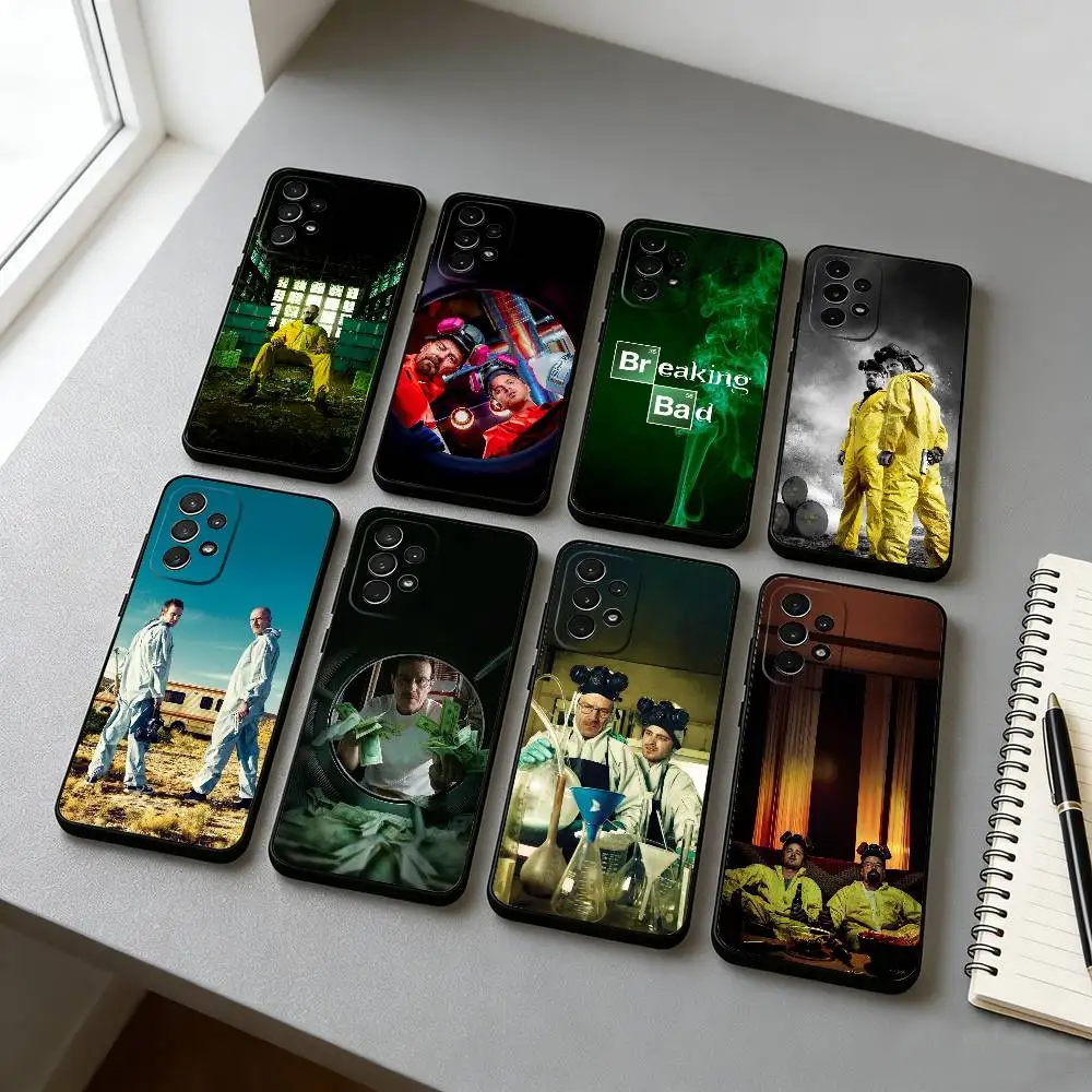 B-Breaking B-Bad H-Heisenberg Phone Case For Samsung S25,S24,S21,S22,S23,S30,Ultra,S20,Plus,Fe,Soft Silicone Black Cover