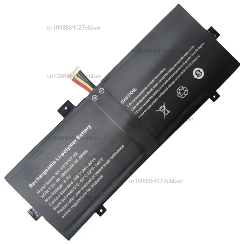 جديد NV-4578107-2S NV-3379107-2S 7.6V 44.08Wh 5800mAh بطارية الكمبيوتر المحمول ل Geo Geobook 120 IOTA FLO 64GB نتبووك اللوحي