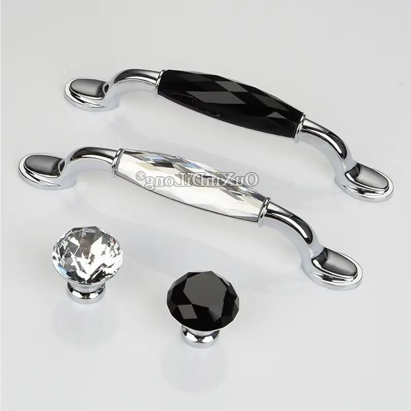 الفاخرة 10 قطعة الأثاث الكريستال الأوروبي يسحب مقابض مقابض أدراج خزانة خزانة خزانة مضمد خزانة مشروبات الباب يسحب