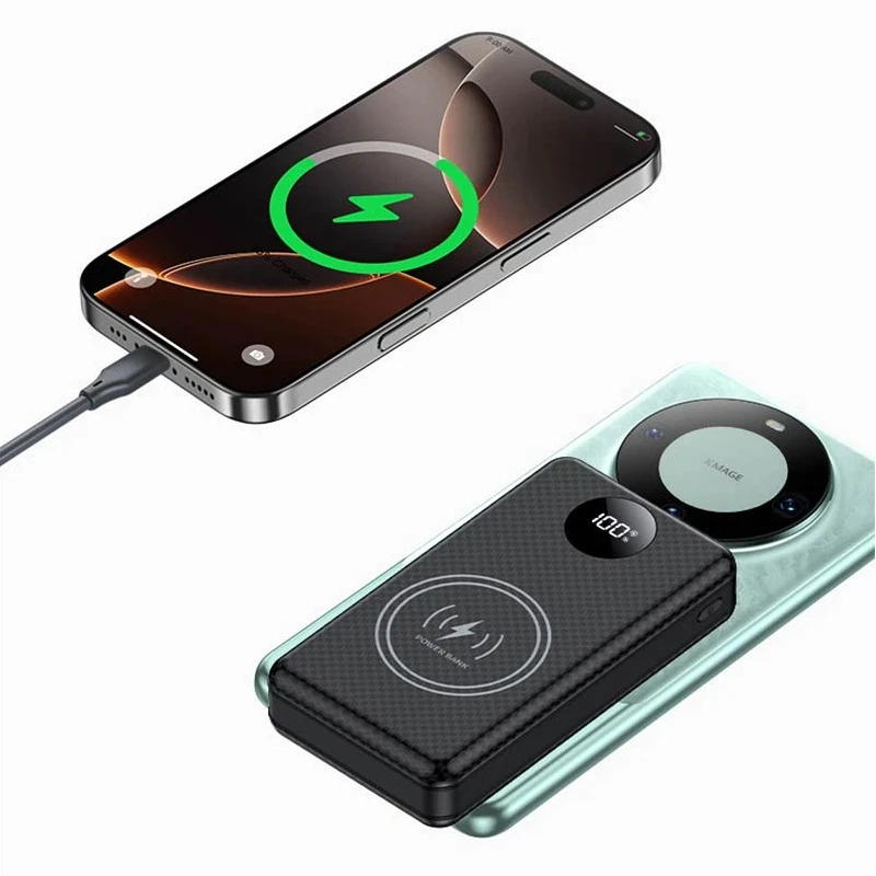 حزمة بطارية 18650 قابلة للفصل مكونة من 6 خلايا، مجموعة طاقة محمولة للشحن اللاسلكي مع ضوء للتخييم #3