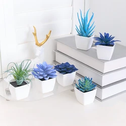 6PCS(Sets) Artificial Succulent Plants, Bonsai Flowers, Home Furnishings, Restaurants, Hotel Offices, Desktop Decoration