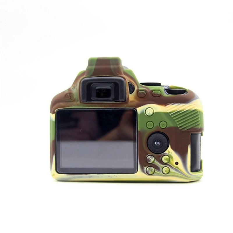 

Soft silicone bag Camera Silicone Case, For Nikon D3500 camera cover , SLR protective case d3500 + free tempered film