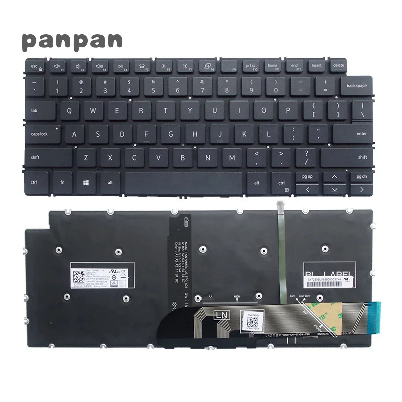 New Laptop US Keyboard Backlight for Dell Latitude 3301 3410 E3301 P114G P120G P113G P115G Keyboard