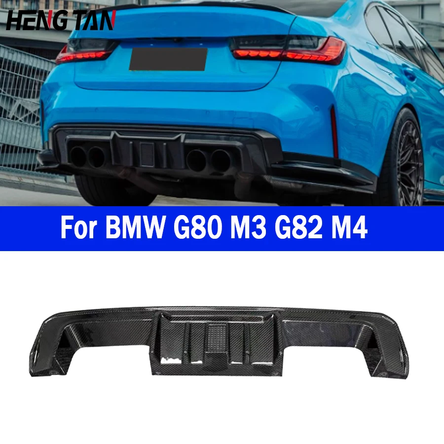 

Dry Carbon Fiber Car Rear Bumper Lip Diffuser Spoiler Back lip Parts For BMW G80 M3 G82 M4 R44 Style Upgrade Body kit
