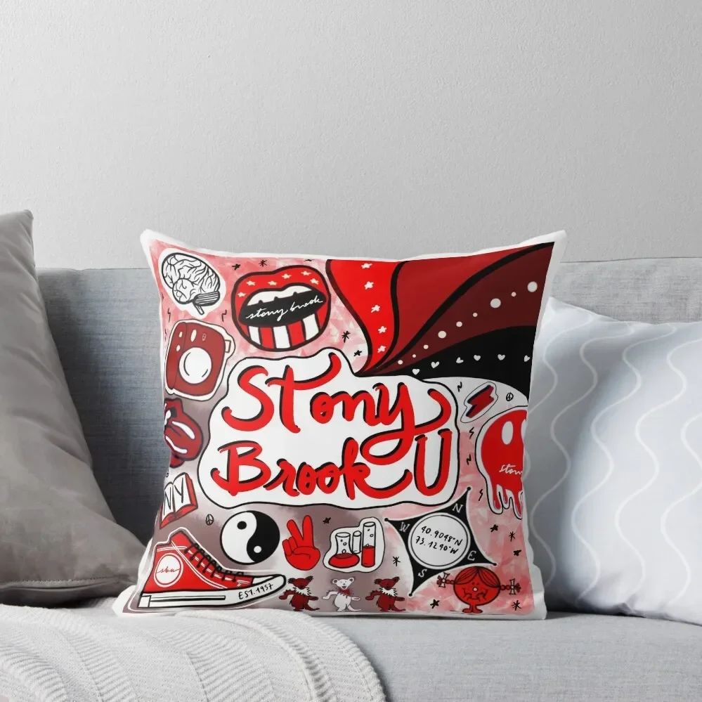 Stony Brook Throw Pillow Throw Pillow New year Christmas Pillow Luxury Living Room Decorative Cushions