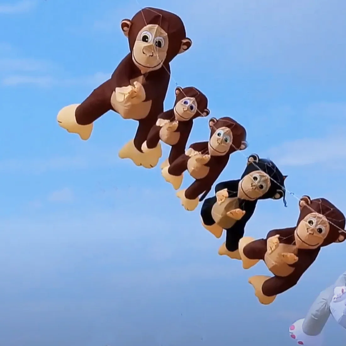 9KM 3.5m Klappen Aap Vlieger Lijn Wasserij Hanger Zachte Opblaasbare Show Kite voor Kite Festival Ripstop Nylon met Zak