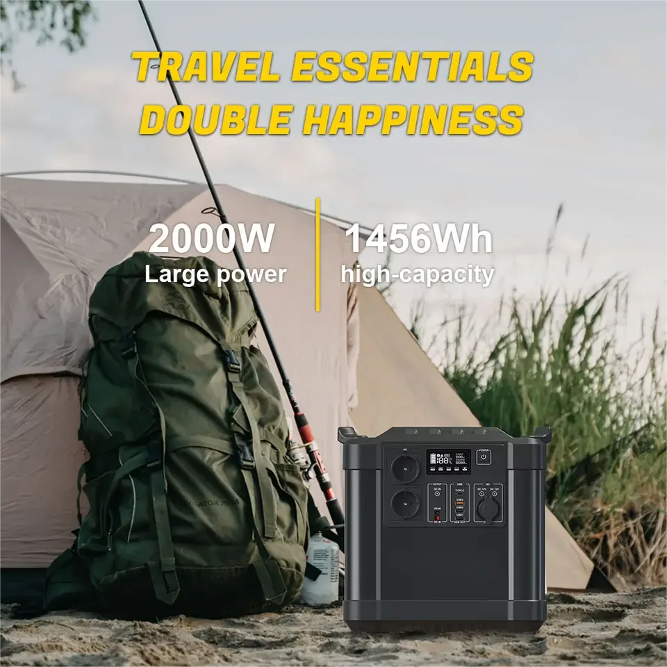 Fast charging Travel Generator Wireless 2000W 4000W Backup Power Supply Emergency Solar Generator Outdoor Home Camping