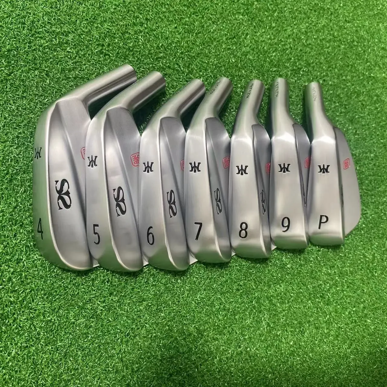 Golf Club AS-1 Iron Set 7PCS 4-P S20C Soft Carbon Steel Forged Head