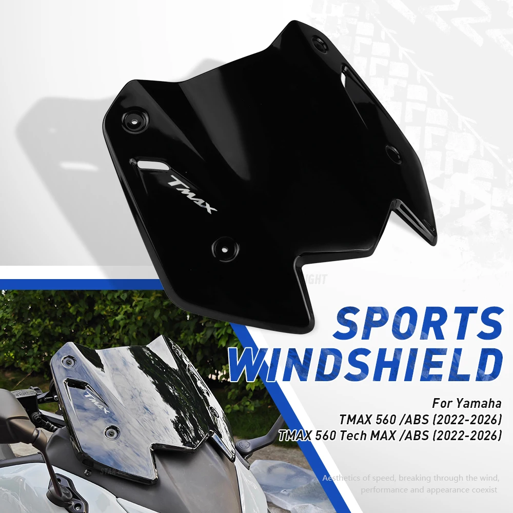 Für Yamaha T-MAX 560 ABS TMAX 560 Tech Max 2022-2026 Motorrad Zubehör Windschutzscheibe Windschutz Deflektor Windabweiser Visier