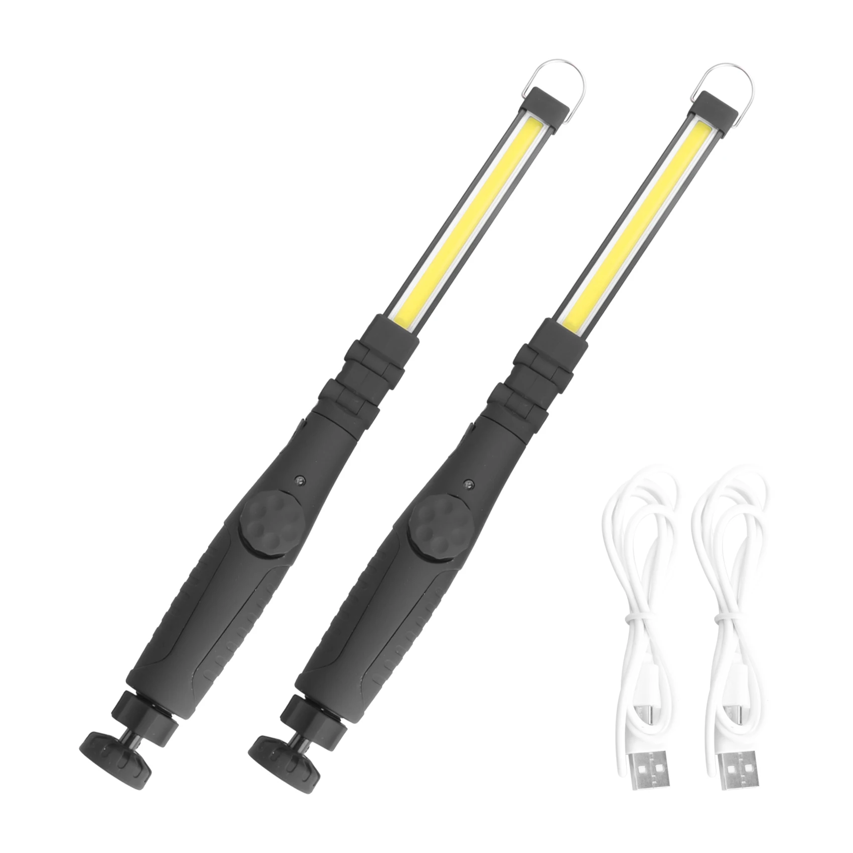 Rechargeable LED Work Light 700 Lumens COB Work Lights Magnetic Work Light with Power Capacity Indicator and USB Cable