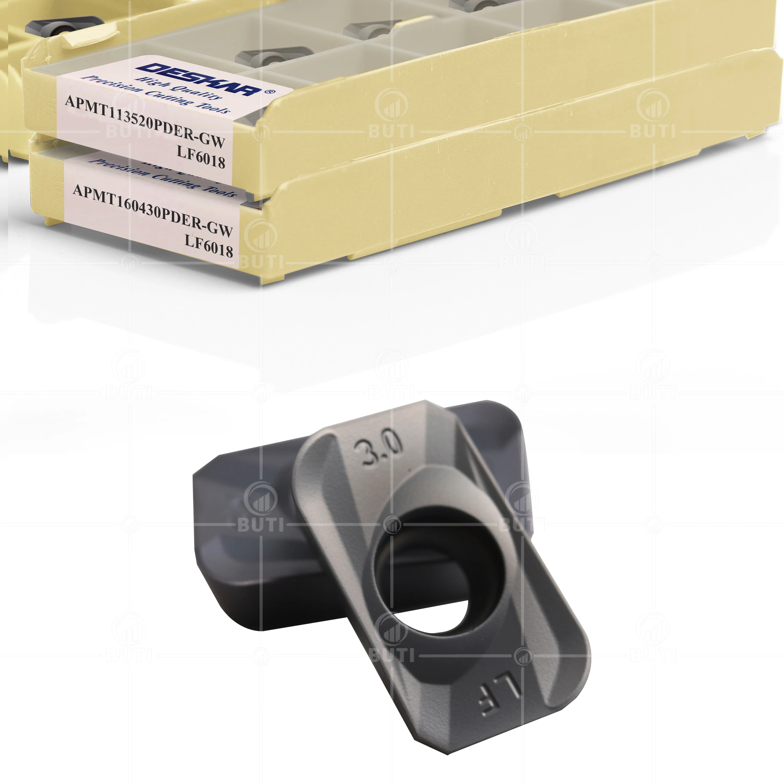 Imagem -03 - Lâminas de Trituração para Processamento de 100 Original Torno Apmt113520pder Apmt160420 430pder-gw Lf6018 Aço Inoxidável