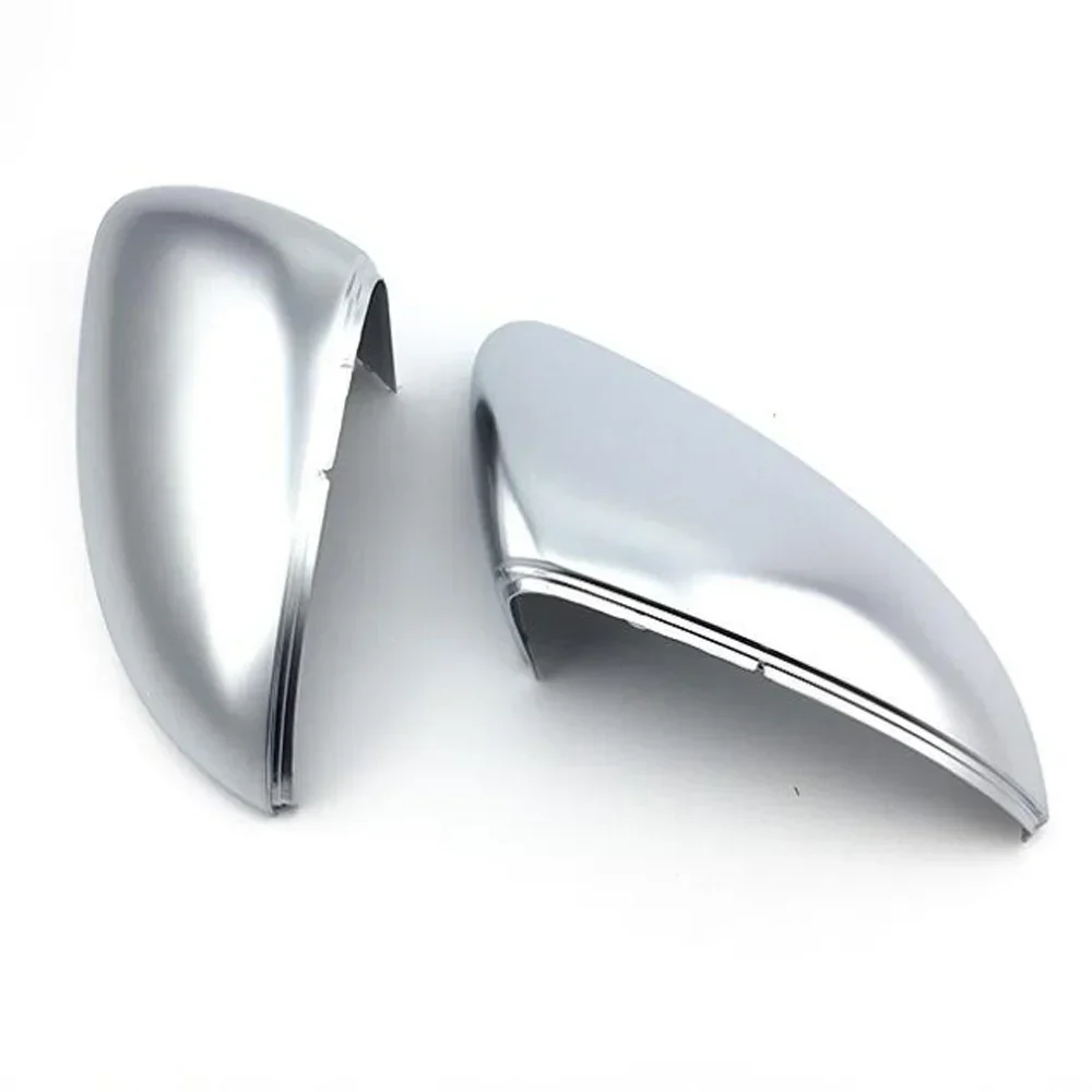 

1Pair Car Mirror Cover Matte Chrome Silver Rearview Mirror Cover Protection Cap Car Styling For VW Golf MK7 VII 7 Touran
