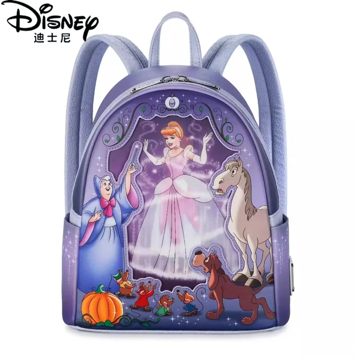 

Loungefly Disney Little Bear Weini Yi'Er Love Balloon Рюкзак для девочек Сумка Школьный рюкзак Рюкзак Подарки