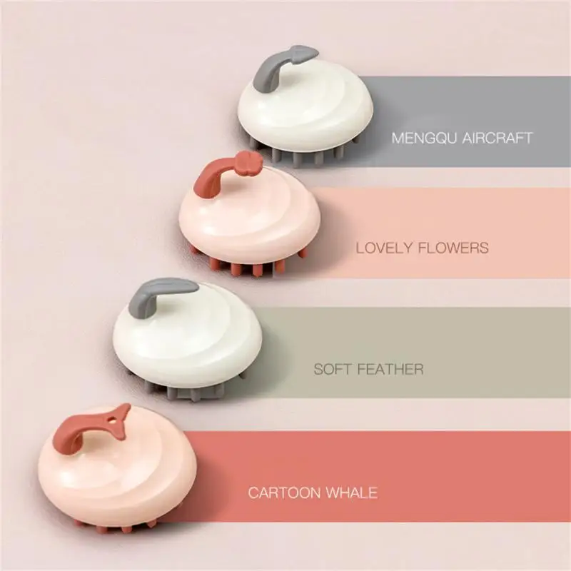 1Pcs Silicone Scalp Massage Brush Wet/Dry Dual-Use Massage Shampoo Comb Hair Cleansing Spa Multifunctional Shower Brush Head New