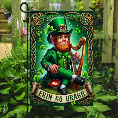 St Patrick’s Day Erin Go Bragh Irish Flag Garden Flag