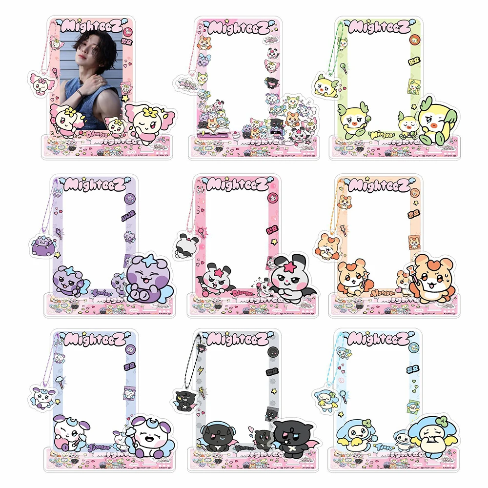 KPOP ANITEEZ Album Photocard Display Standee Mighteez Standing Sign Acrylic Stand Model Plate Desk Decor Fans Gifts Accessories