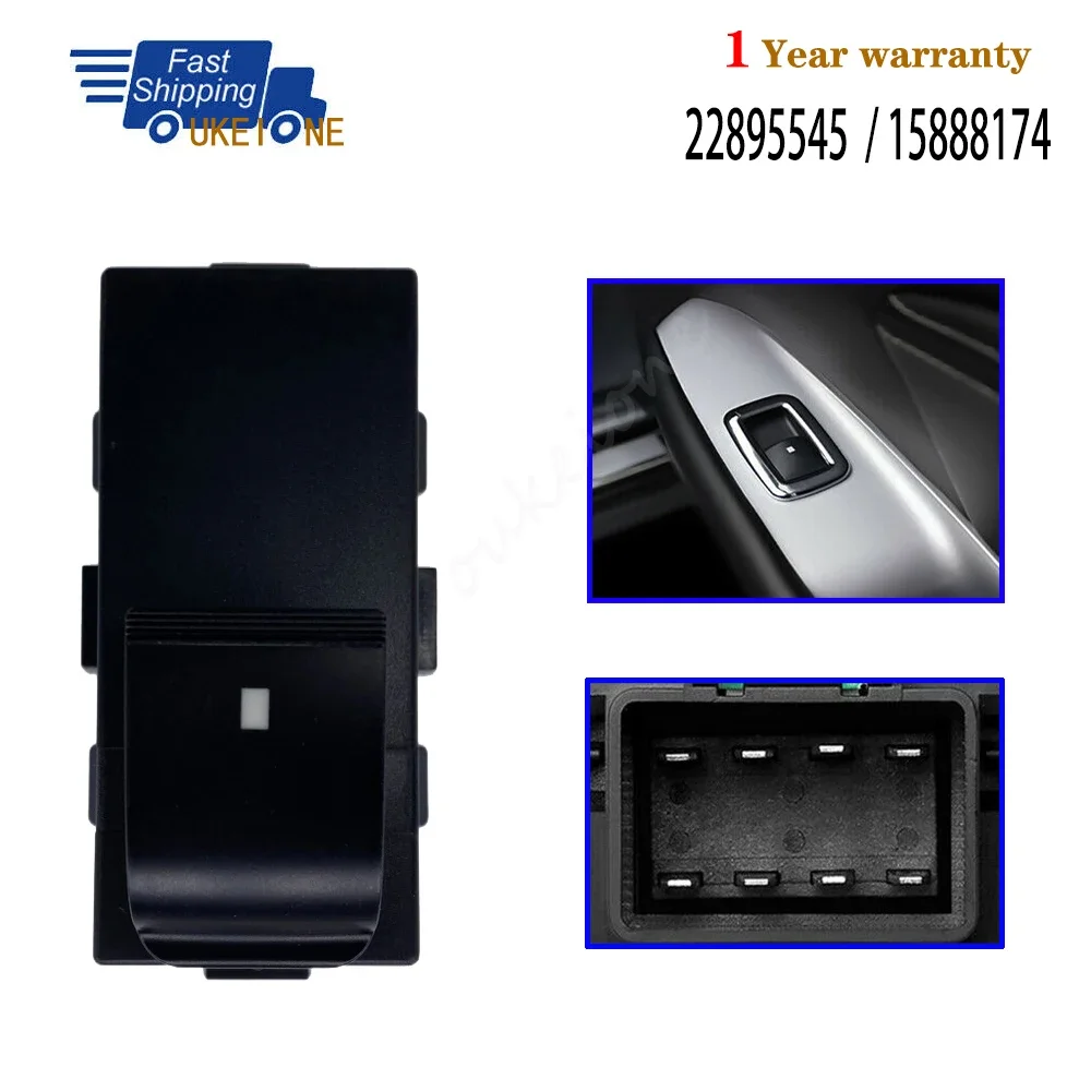 Passenger Rear Left Right Window Control Switch 22895545 For GMC Yukon Sierra Chevrolet Tahoe Suburban 2005-2015 Car Accessories