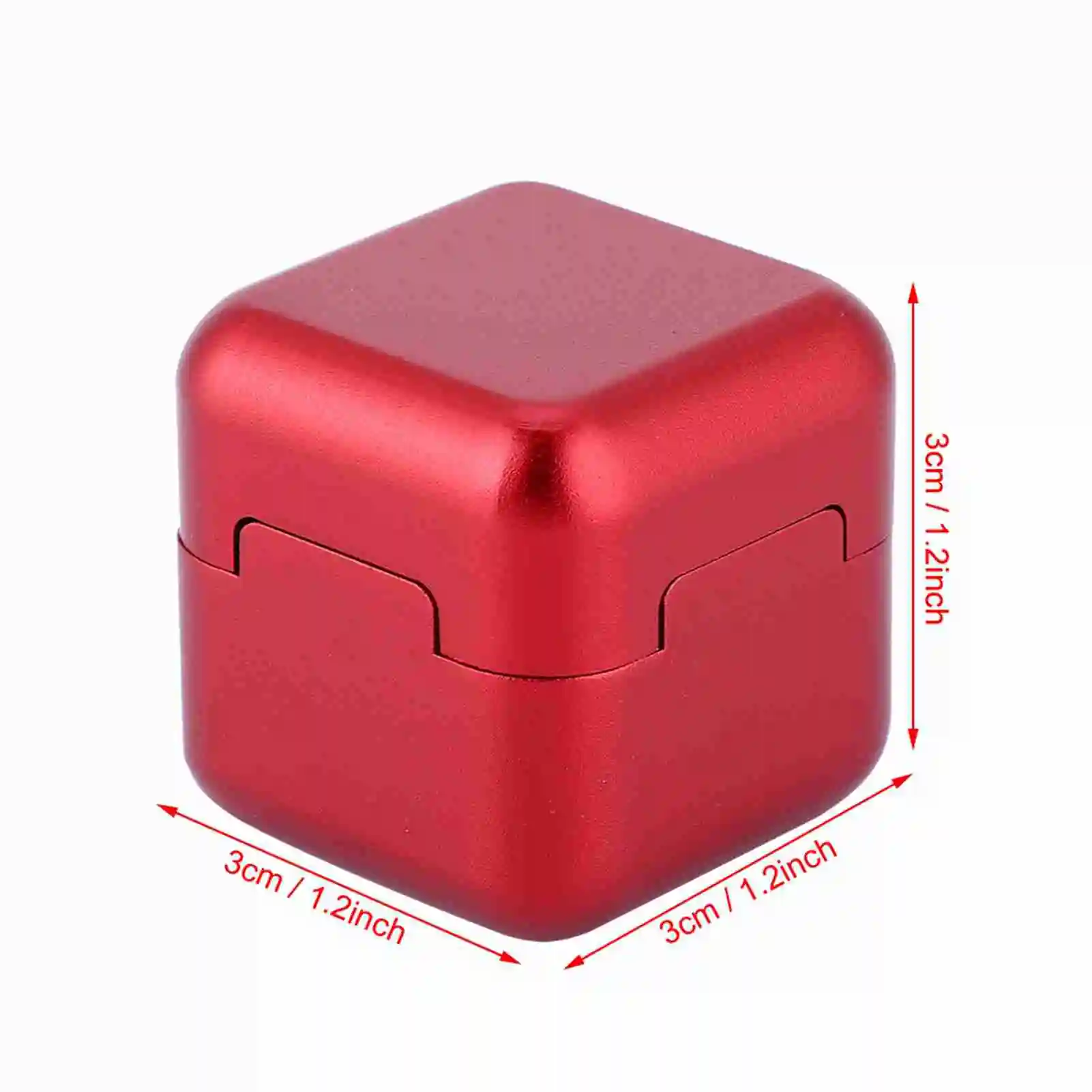 Aluminum Portable Mini Cue Tip Chalk Holder Billiard Pool Chalks Carrier Case 3x3x3cm