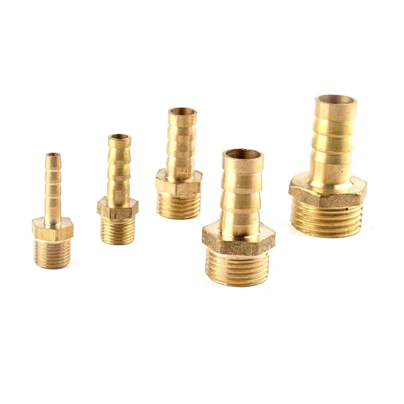 

Hose Barb Tail 4~32MM Brass Pipe Fitting 1/8" 1/4" 3/8" 1/2" 1" Pagoda Connector BSP Male Connector Joint Copper Coupler Adapter