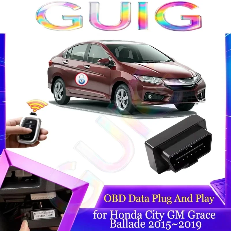 OBD Plug & Play Module for Honda City GM Grace Ballade 2015-2019 | Auto Door Lock, Unlock & Turn Signal Flashing