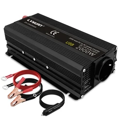 Car Inverter 12V 220V Power 500W/1500W/2000W/2600W/3000W Converter EU Socket 12 Volts auto Inversor12v 220 v Transformer Solar