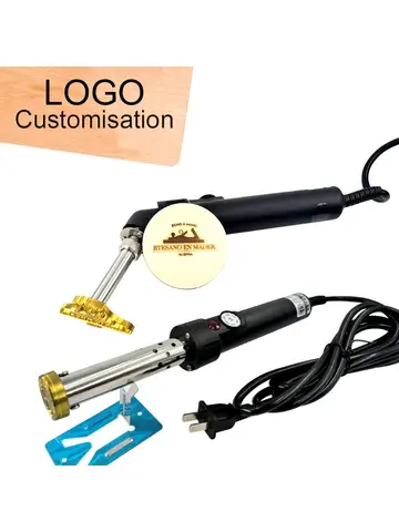Customized Handheld Copper Mold Hot Stamping Machine Electric Branding Iron Stamping Heater Wood Leather Cake Food DIY Tools