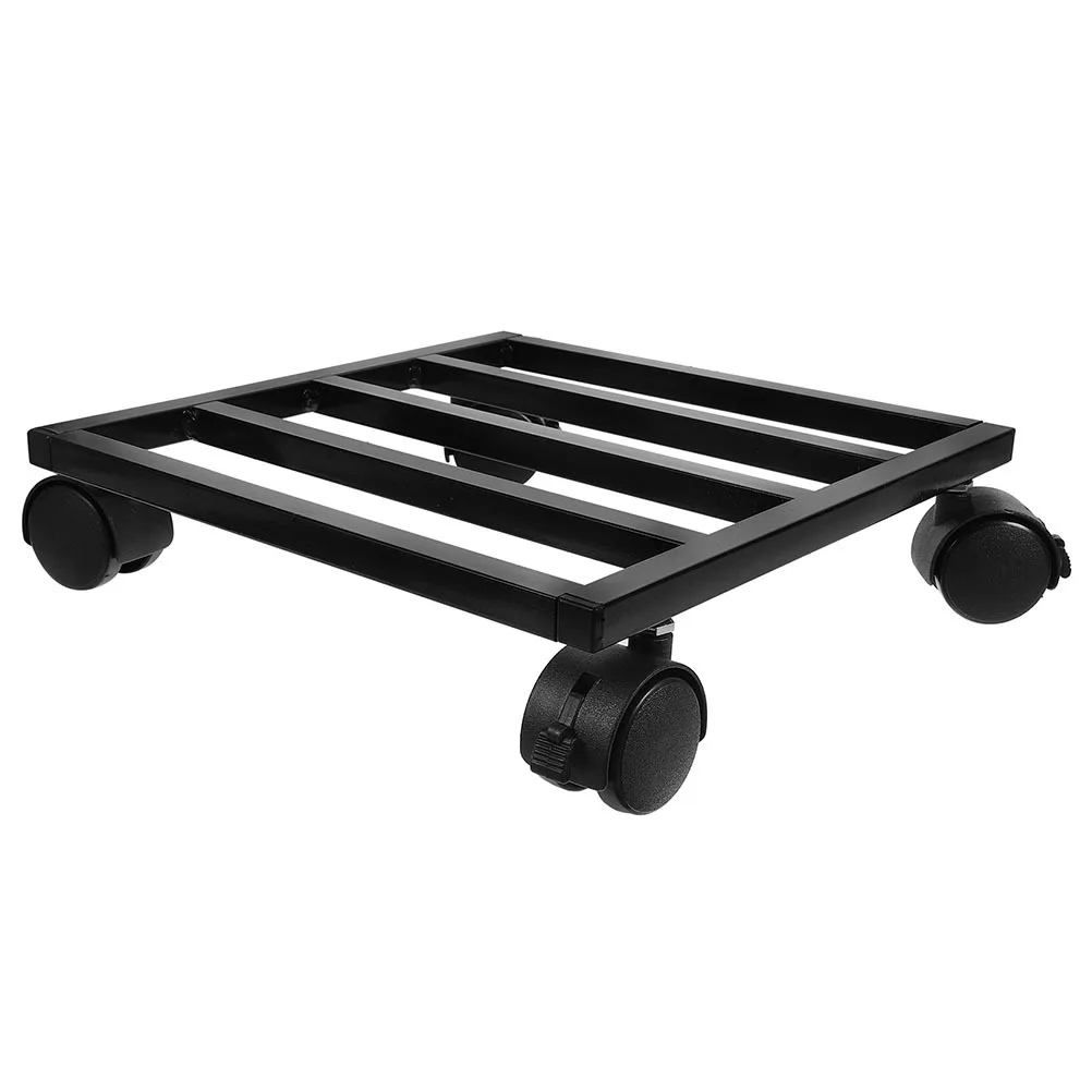 

Rolling Plant Stand with Caster Sturdy Iron Flowerpot Tray for Patio Living Room Yard Movable Planter Dolly Holder