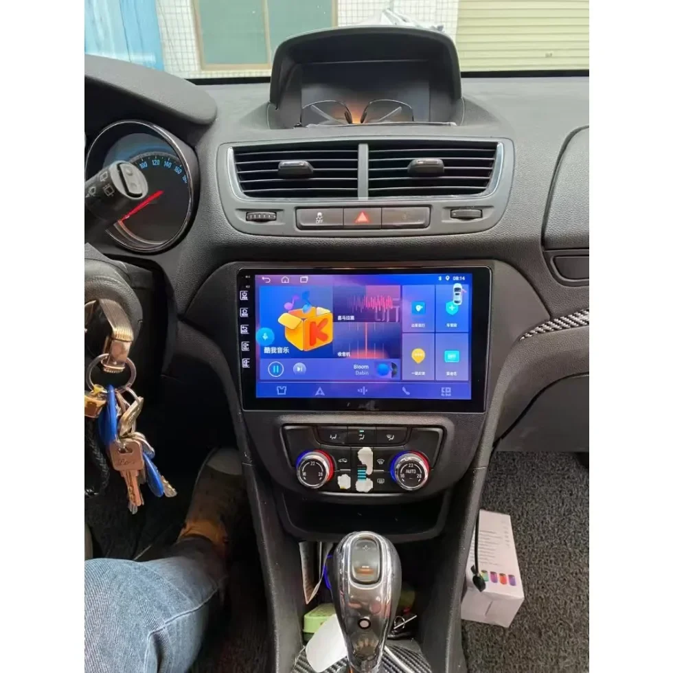 9 Inch Car 4G+64G Wifi Versio Android Radio Dash Fitting Panel Fascia Frame Kit for Buick Encore Opel Vauxhall Mokka 2013-2018